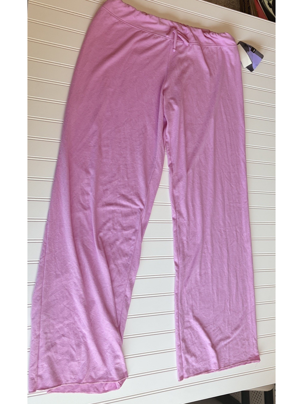 Vintage Mossimo Y2K Pink Lounge Pants XL Wide Leg Soft Knit Pajama Pants
